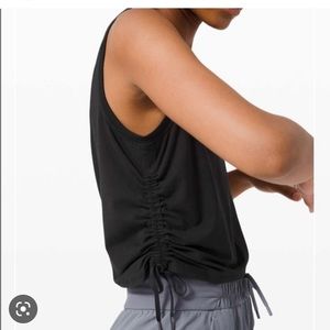 Synched Black Lulu crop top
